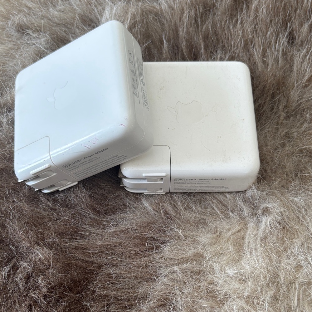 Set of 2 Apple 87W USB-C Power Adapters